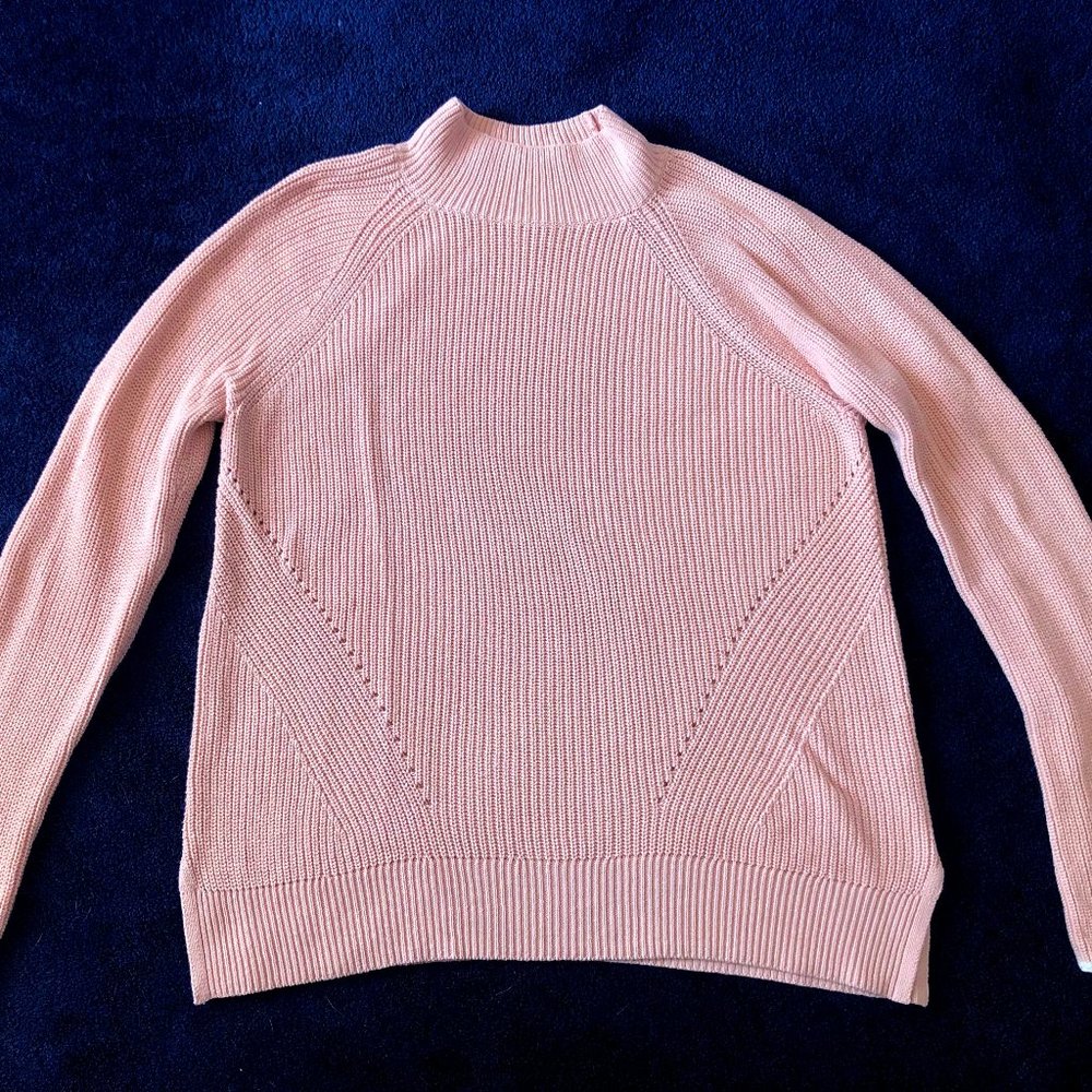 Women's Salmon/Pink GAP Knit Turtleneck Sweater